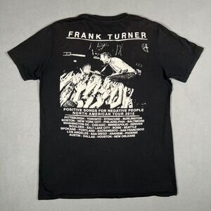 Frank Turner Band Tee 2015‎ Positive Songs Negative People Tour T Shirt Medium